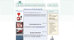 Desktop Screenshot of hjoenergi.se